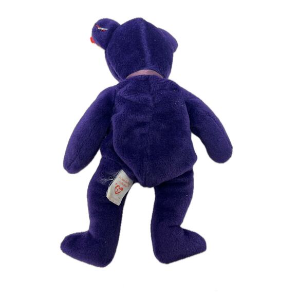 Ty Beanie Baby Princess Diana 1997 Purple Bear Plush - Picture 2 of 4